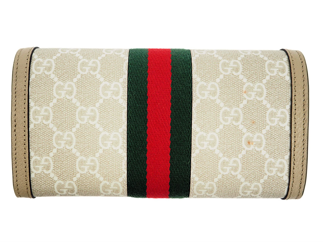 GG グッチ オフィディア GGコンチネンタル ウォレット ベージュ 523153