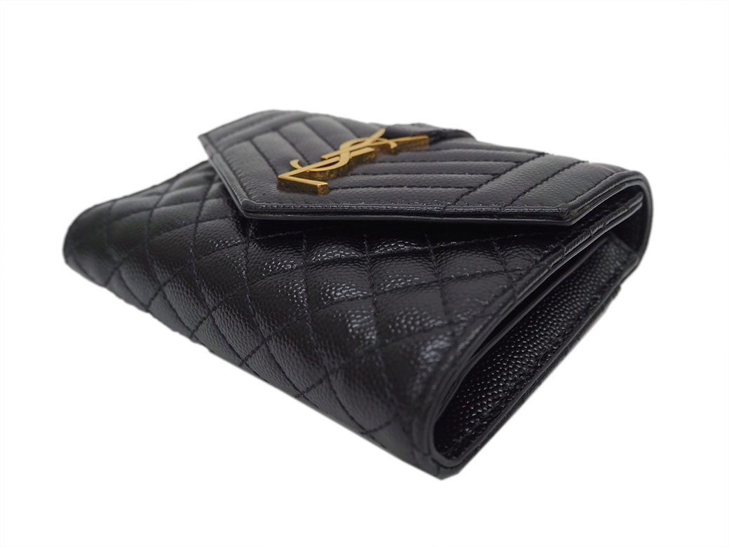 SAINT LAURENT サンローラン モノグラム ミックスマトラッセ 楽天市場】サンローランパリ 財布 二つ折り財布 モノグラム