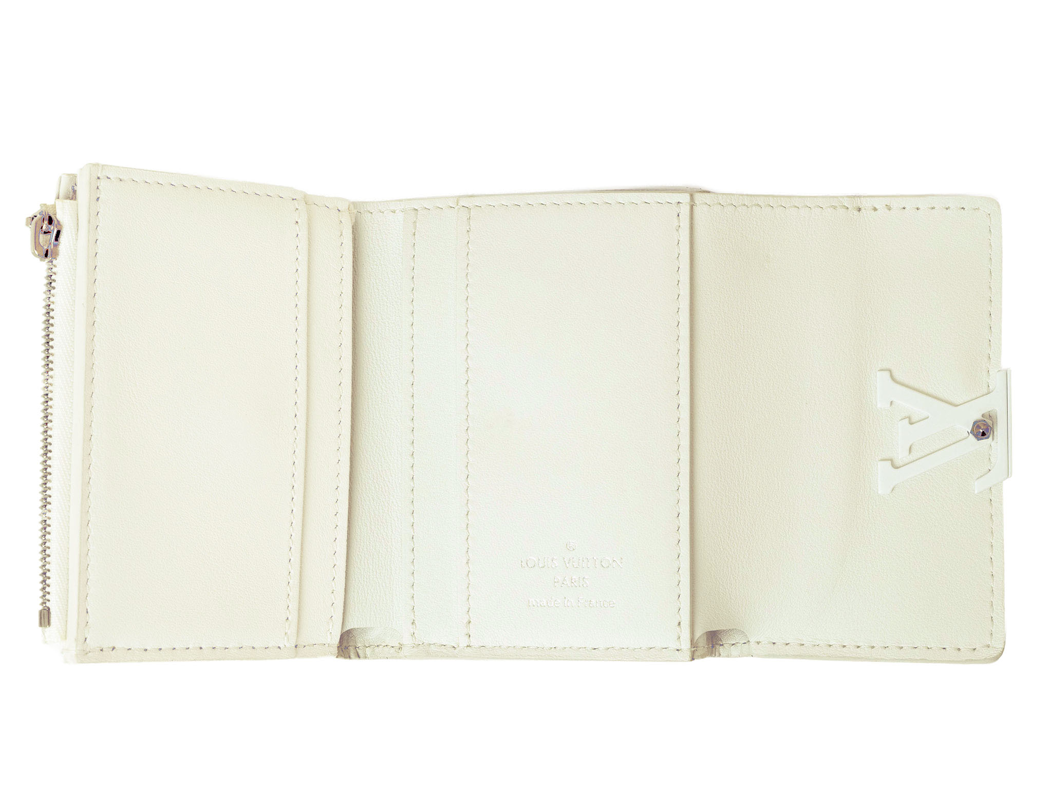 カプシーヌ ルイ ヴィトン ポルトフォイユ XS トリヨンレザー ホワイト