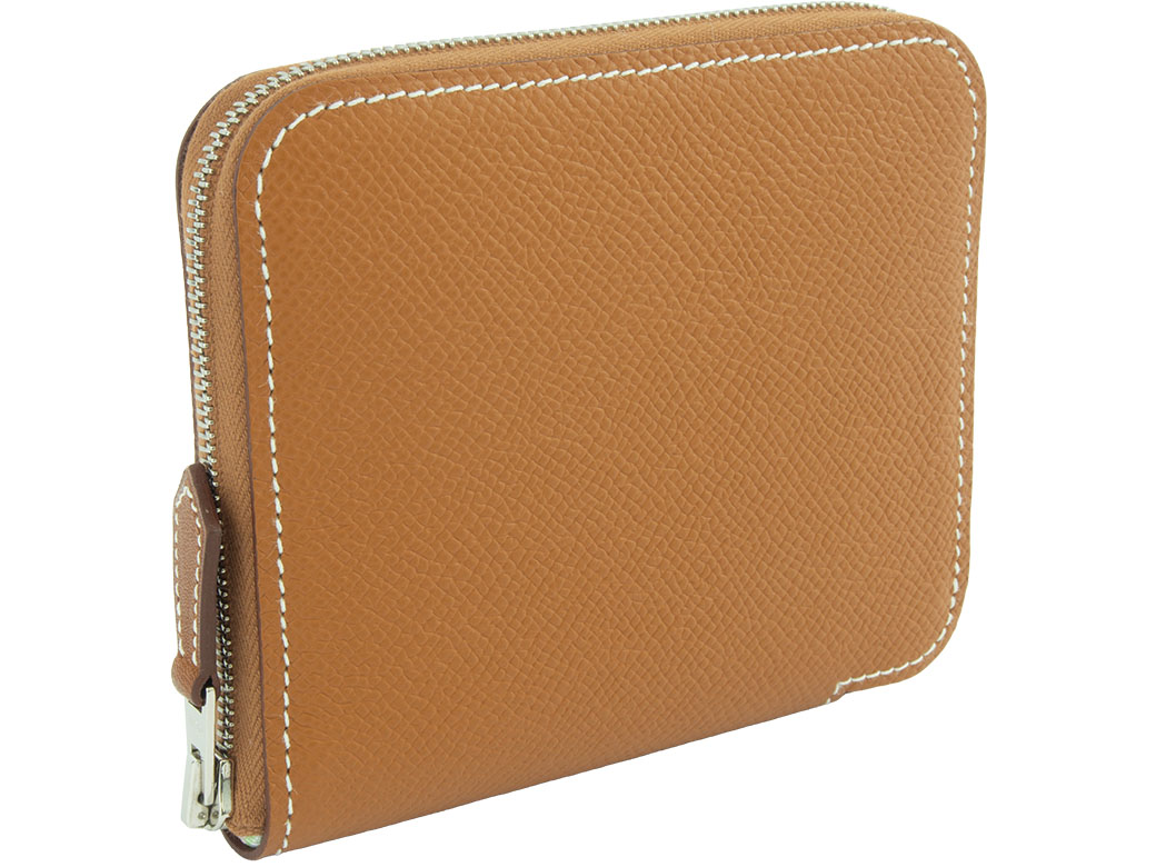 【エルメス】HERMES シルクイン ケース 小銭入れ レザー ブラウン HERMES（エルメス） コインケース シルクイン SILK IN COIN PURSE