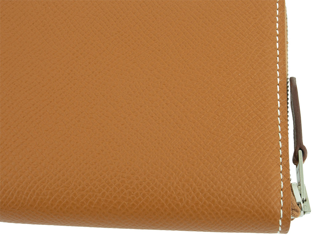 エルメス HERMES アザップ コンパクト シルクイン パース ケース ゴールド □R刻印【中古】Aランク HERMES - エルメス HERMES アザップ コンパクト シルクイン コイン