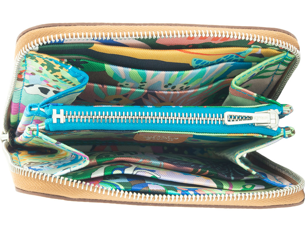 Azap エルメス HERMES 財布 アザップ コンパクト シルクイン コイン