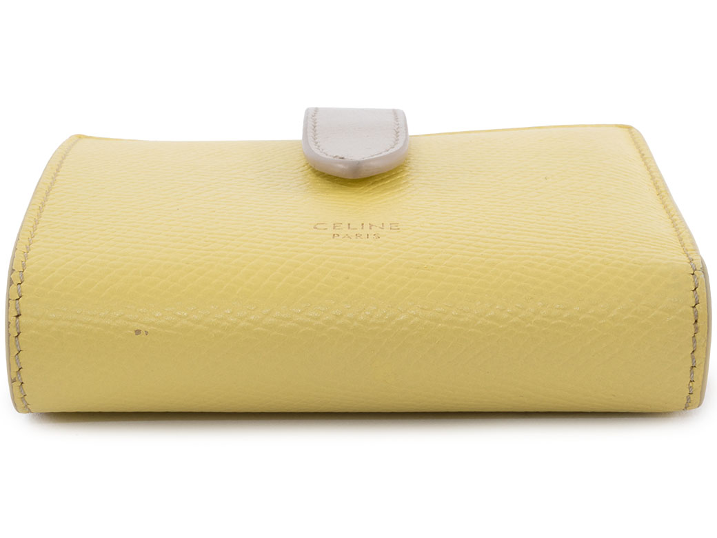美品 CELINE セリーヌ 二つ折り イエロー スモールストラップウォレット CELINE（セリーヌ） スモールストラップ ウォレット 二つ折り財布 2