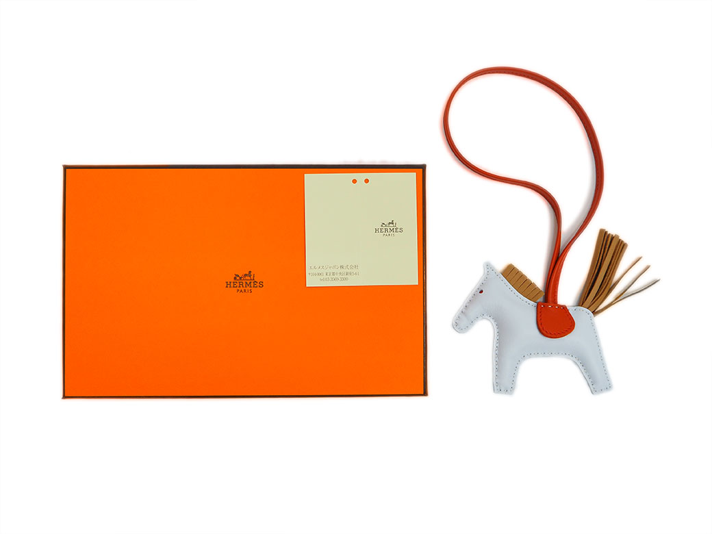 HERMES（エルメス） ロデオPM バッグチャーム ブルーブリュム