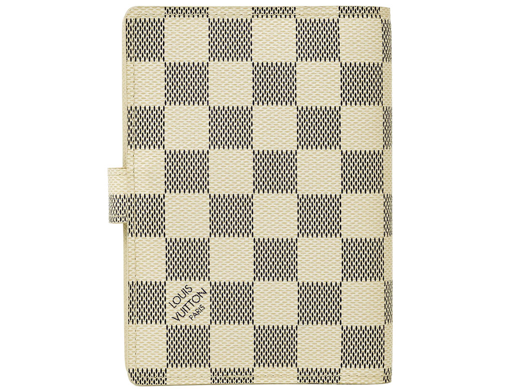 美品 LOUIS VUITTON ルイヴィトン ダミエ アズール 手帳 カバー 正規品】ルイヴィトン ダミエアズール iPhone6用 手帳型カバー
