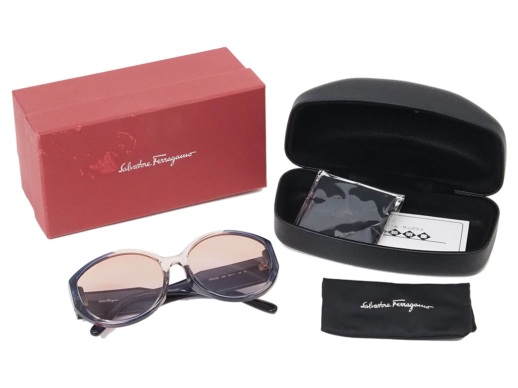 サルヴァトーレフェラガモ サングラス ヴァラ リムレス グラデーション Salvatore Ferragamo - サルヴァトーレフェラガモ サングラス アイ