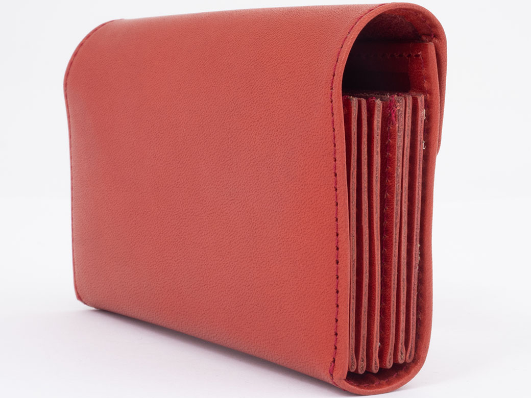 ワイズ カードケース 名刺入れ レッド YH-A17-718-1 レディース 牛革  