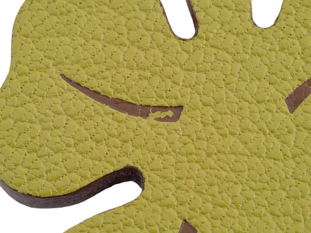 HERMES（エルメス） ラッキー4 クローバー バッグチャーム レザーx