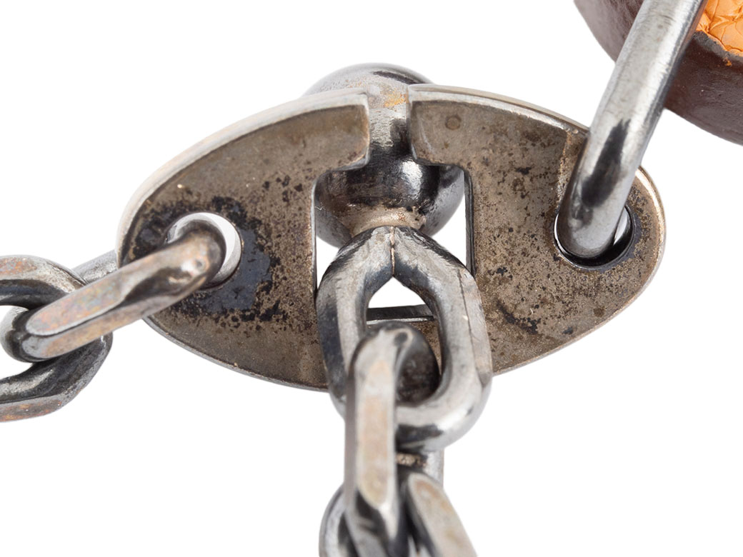 HERMES（エルメス） ラッキー4 クローバー バッグチャーム レザーx