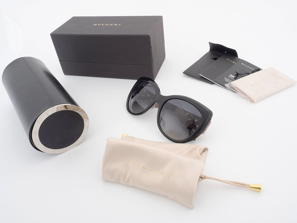 【新品未使用箱あり‼️】 BVLGARI Occident グレー サングラス BVLGARI（ブルガリ） サングラス 眼鏡 8198-B-F プラスチック ブラック