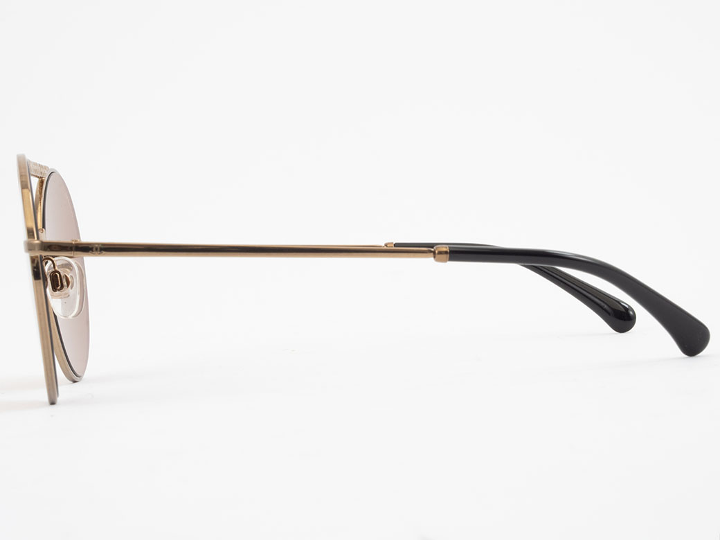 シャネル ミラーサングラス 眼鏡 4232 メタルxプラスチック ゴールド  