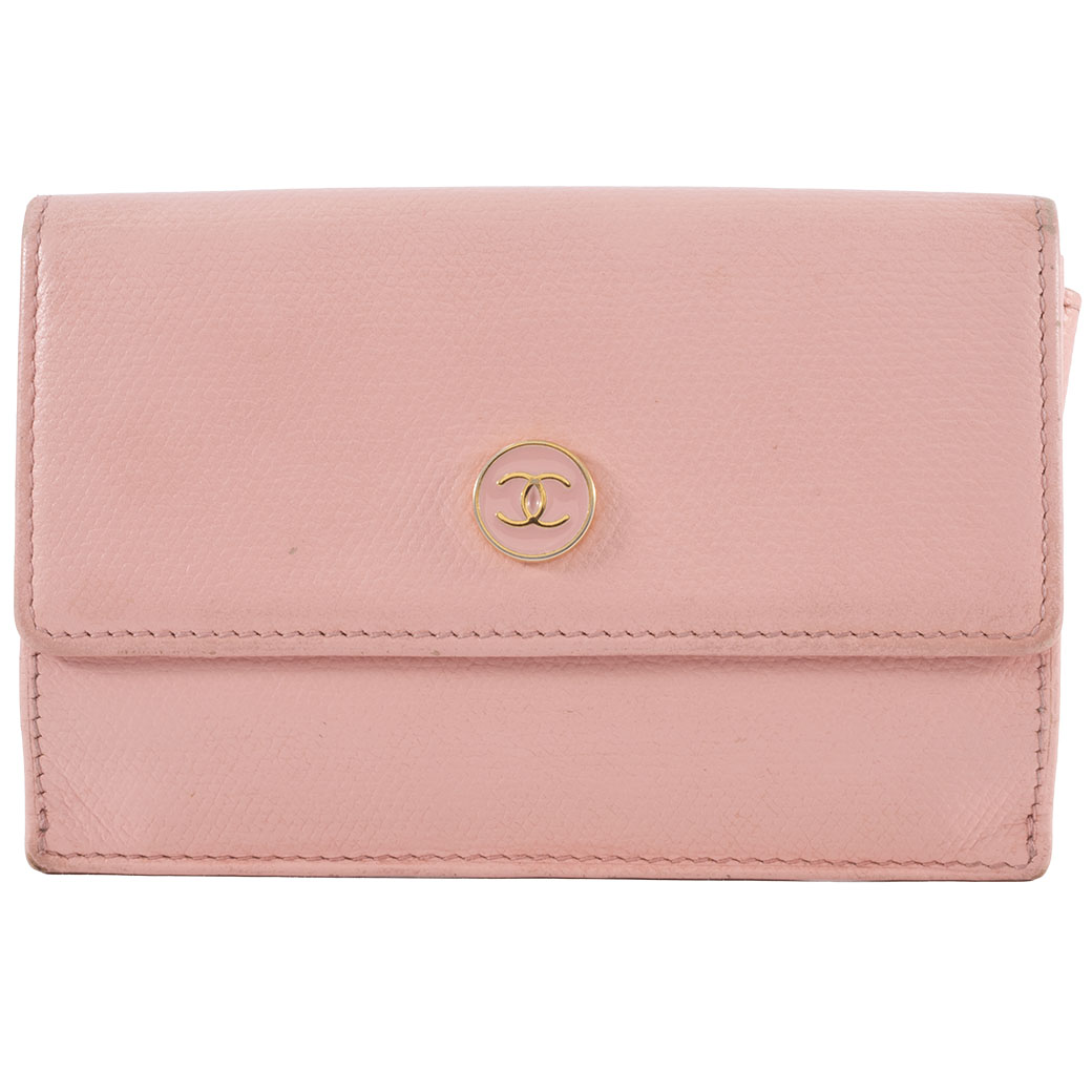 CHANEL シャネル ココマーク コインケース ピンク シャネル ココボタン キーリング付き コインケース 小銭入れ