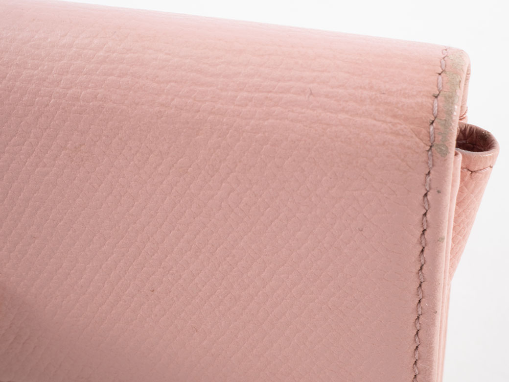 CHANEL シャネル　レザー　ココボタン　コインケース　小銭入れ　ピンク系 シャネル ココボタン キーリング付き コインケース 小銭入れ