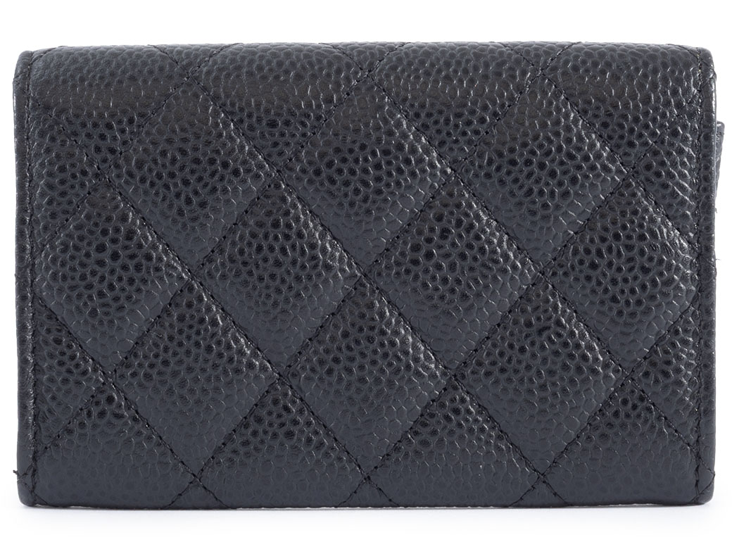 CHANEL マトラッセケース ブラック CHANEL シャネル マトラッセ クラシックジップカードケース ブラック