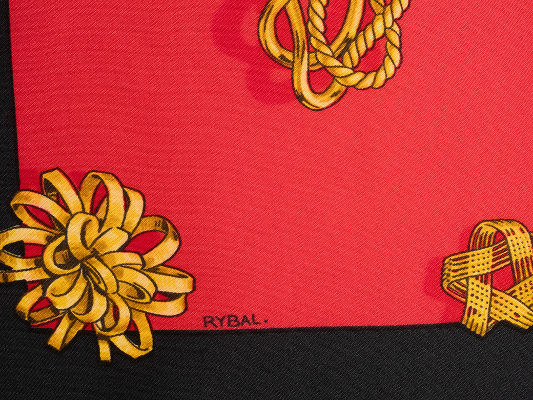 HERMES（エルメス） スカーフ カレ90 クリップ Clips シルク レッド