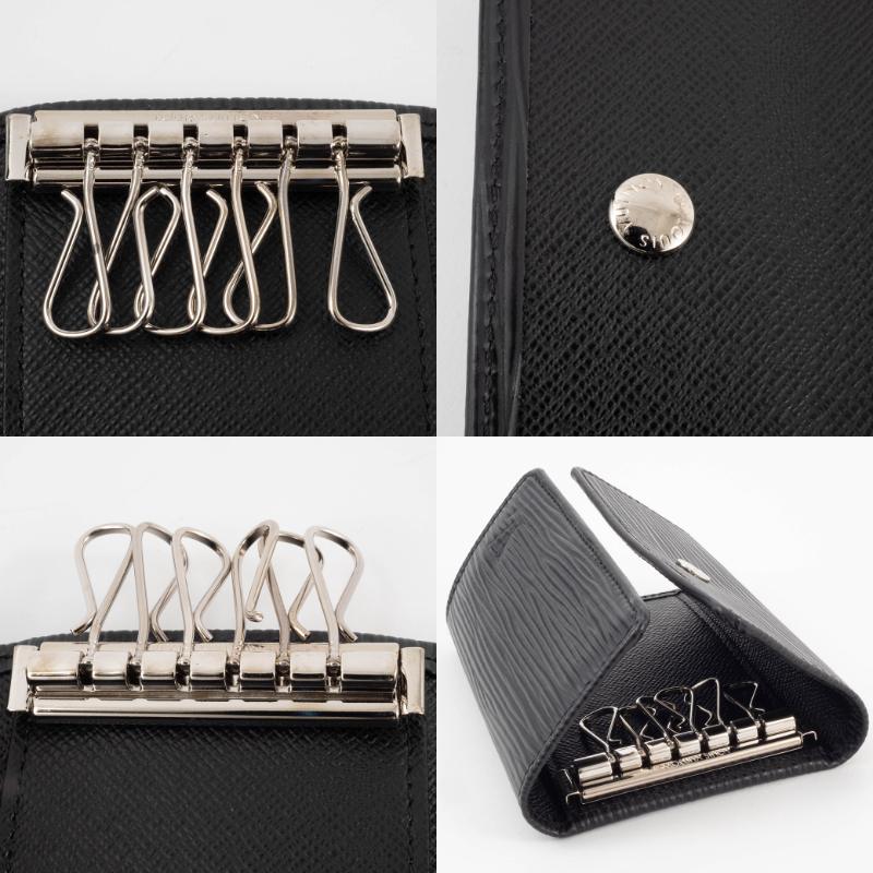 LOUIS VUITTON ルイヴィトン キーケース ミュルティクレ6 M63812 ブラック エピ ユニセックス シルバー金具【本物保証】 LOUIS VUITTON（ルイ・ヴィトン） ルイ ヴィトン キーケース