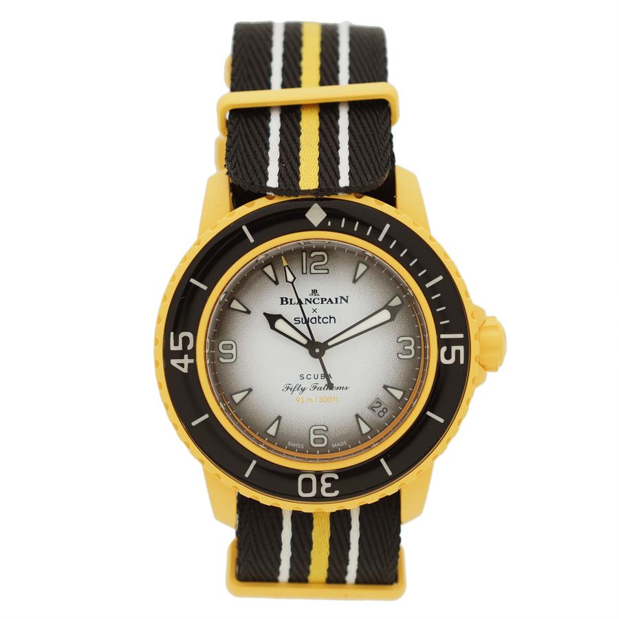 ブランパンスウォッチ パシフィックオーシャン スキューバ フィフティ ファゾムス 腕時計 SO35P100 BlancpainXSwatch 未使用 中古｜brandshop-uprise