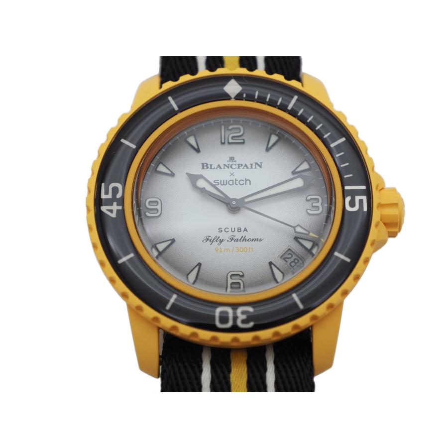 ブランパンスウォッチ パシフィックオーシャン スキューバ フィフティ ファゾムス 腕時計 SO35P100 BlancpainXSwatch 未使用 中古｜brandshop-uprise｜04