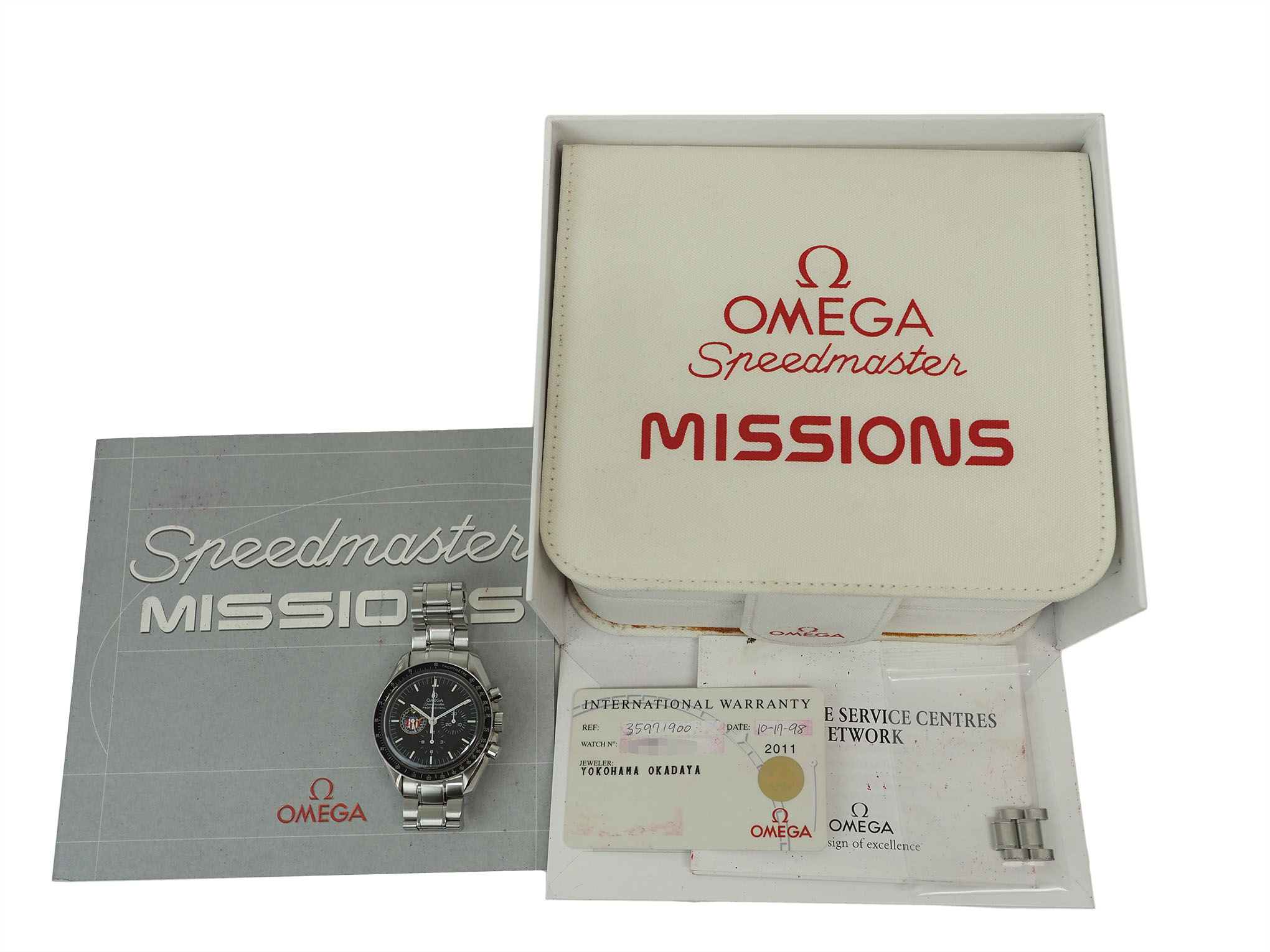 オメガ スピードマスター プロフェッショナル ミッションズ アポロ16号 41mm 腕時計 3597.19 シルバー メンズ OMEGA 中古｜brandshop-uprise｜10