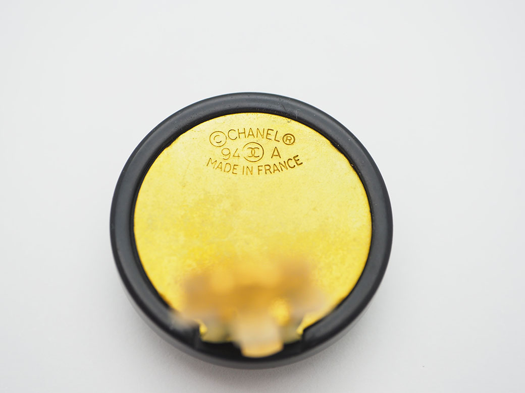 CHANEL(シャネル) ヴィンテージ ココシャネル イヤリング ブラックx CHANEL(シャネル) ヴィンテージ ココシャネル イヤリング ブラックx