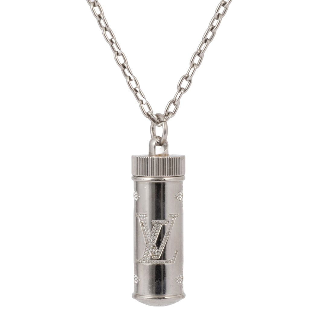 ルイヴィトン メタル モノグラム ストラス ネックレス メンズ M69473 LOUIS VUITTON（ルイ・ヴィトン） ペンダント チェーンモノグラム