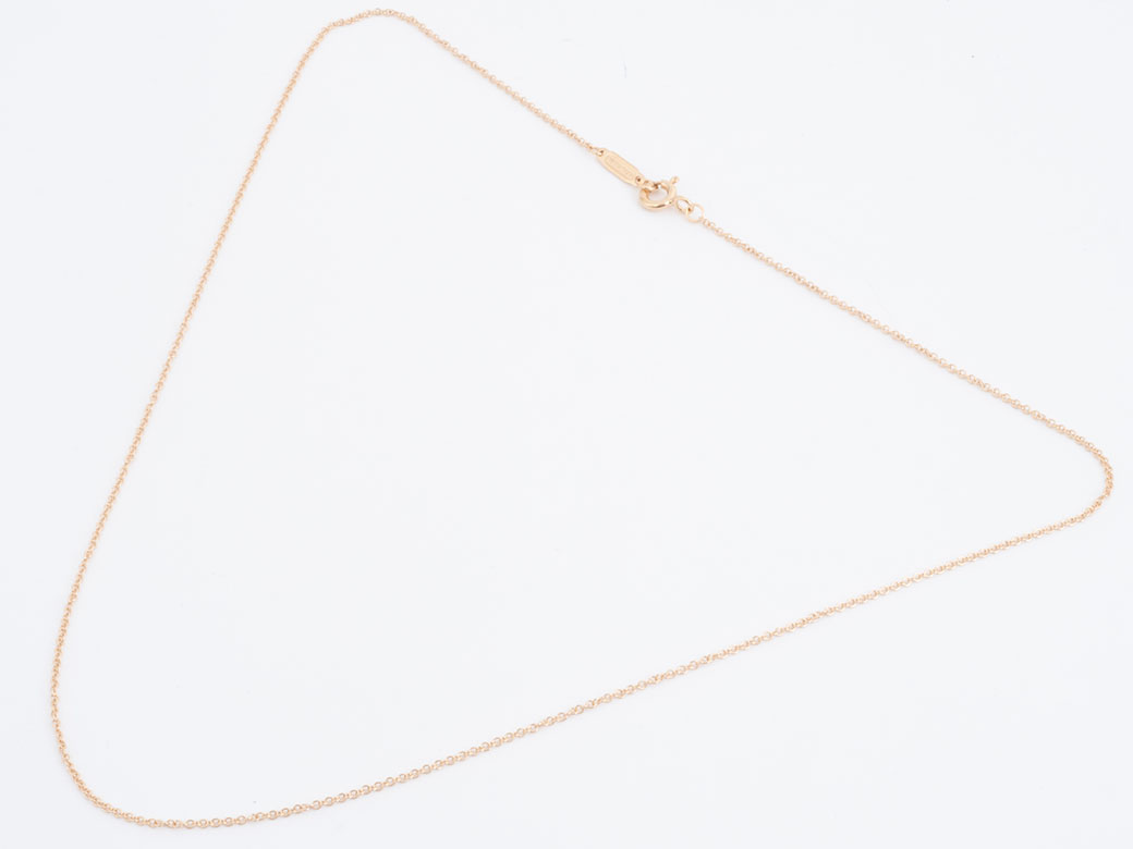 Tiffany & Co. 18Kピンクゴールドチェーンネックレス 約46cm 楽天市場】Tiffany&Co. レディース18KティファニーTラインロゴ