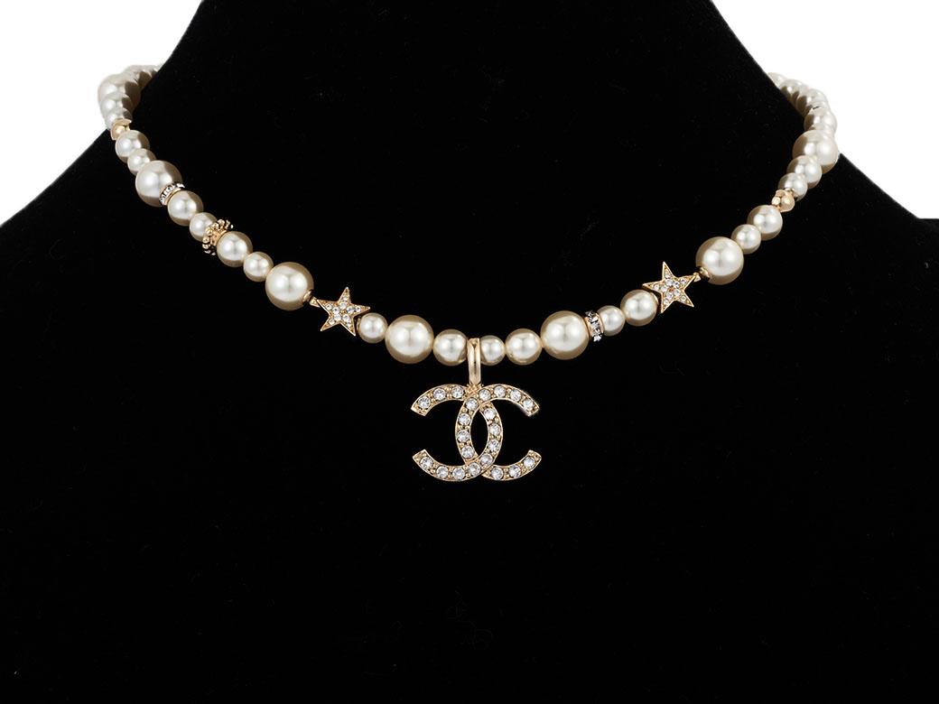 CHANEL（シャネル） パールチョーカー ココ ストーン ネックレス