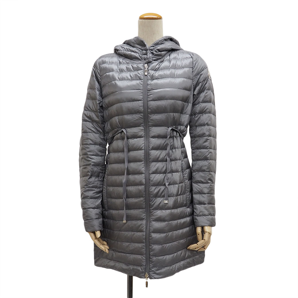 モンクレール バルベル ダウンコート グレー 4931299 レディース ロングダウンジャケット MONCLER 中古