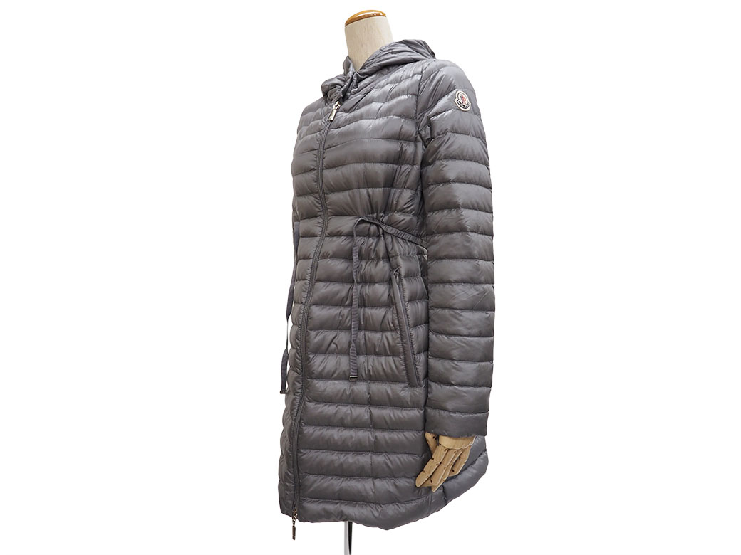 モンクレール バルベル ダウンコート グレー 4931299 レディース ロングダウンジャケット MONCLER 中古_1