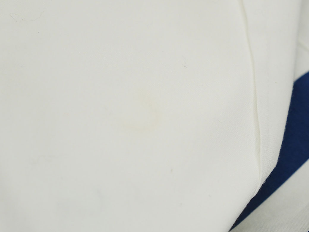 プラダ ボーダー ペンシル フレアスカート ブルー ホワイト レディース 綿 コットン 36(XS位) ひざ丈 PRADA 中古｜brandshop-uprise｜05