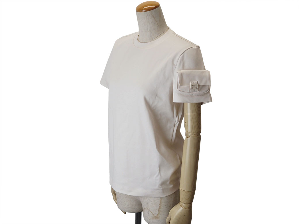 FENDI（フェンディ） ミニバゲット付 ポケット Tシャツ キナリ ES7945 