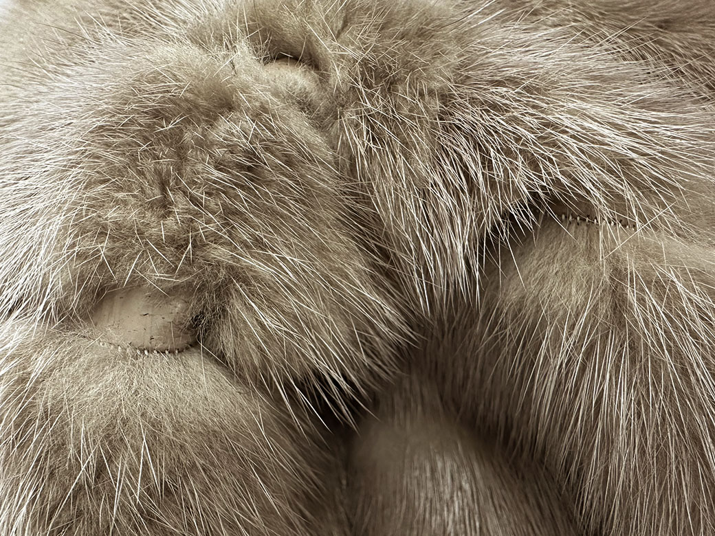 ソブ ミンク ジャケット 毛皮コート ブラウン レディース サイズS位