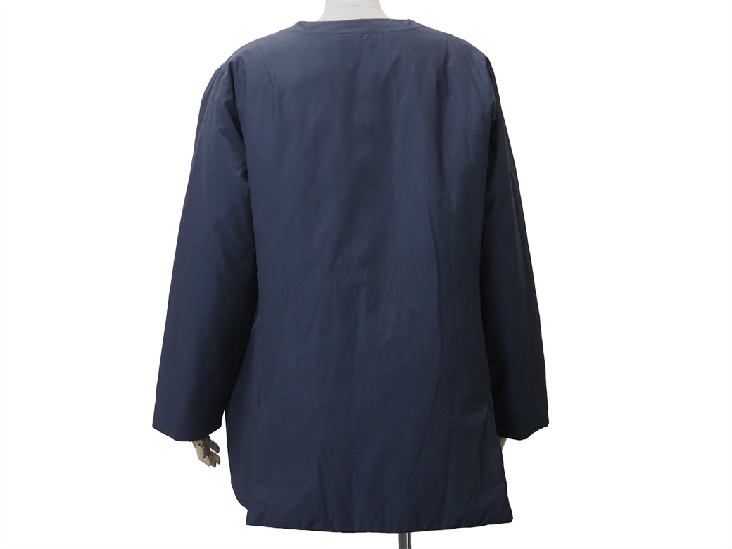 Plantation(S) ライトリバーダウン ノーカラーリバーシブルコート Plantation 毎年人気のリバーシブルダウン「ライトリバーダウン