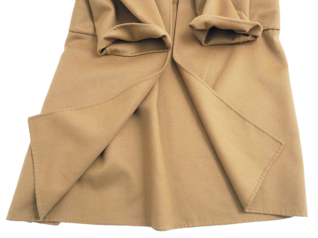 LOEWE（ロエベ） ウール カシミヤ ラップコート アウター キャメル