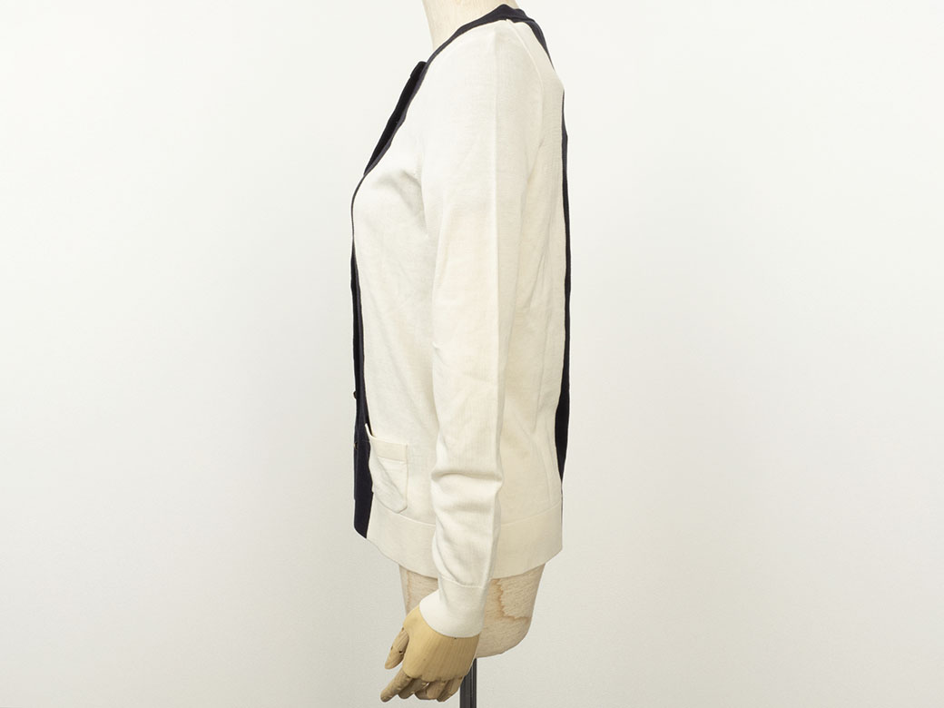 PAULE KAポールカ●カーディガン＆半袖ニット●アンサンブルセットアップＳ ポールカ アンサンブルニット ネイビーxホワイト S レディース