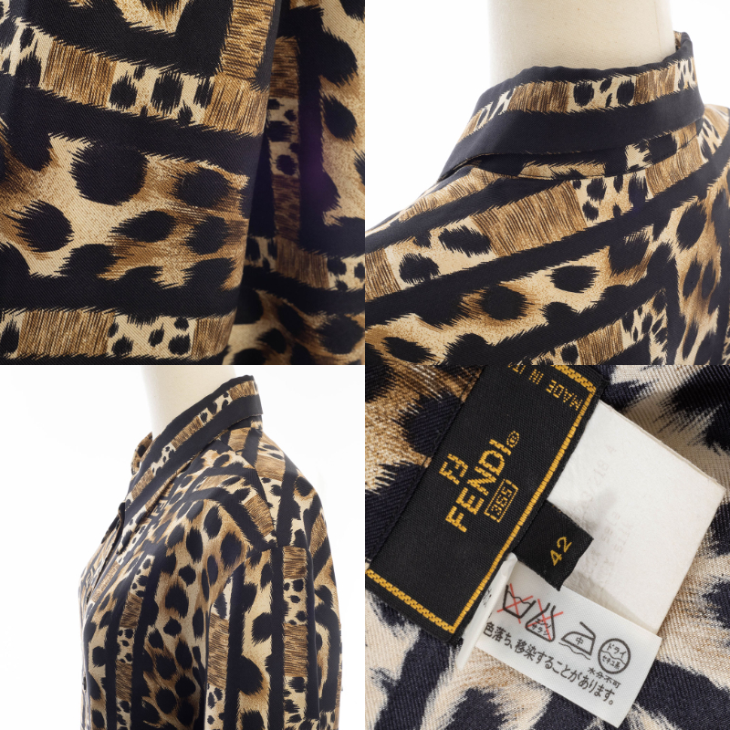 純正格安 FENDI フェンディブラウス (レオパード柄) 【公式通販】