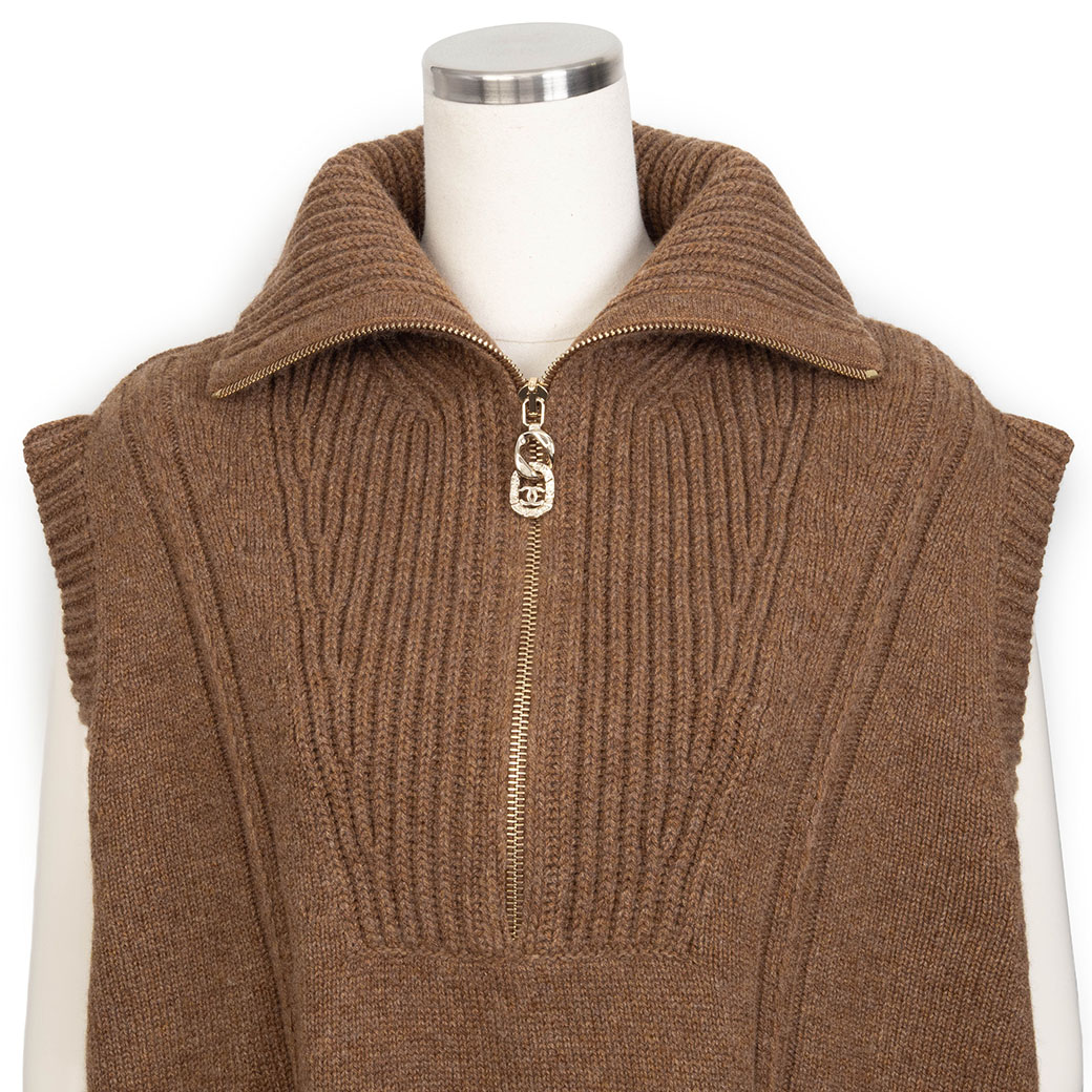 CHANEL（シャネル） カシミヤ ノースリーブニット トップス
