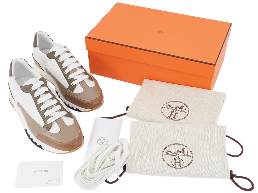 HERMES ベージュ レースアップシューズ 楽天市場】未使用品☆HERMES エルメス 20AW レザー レースアップ