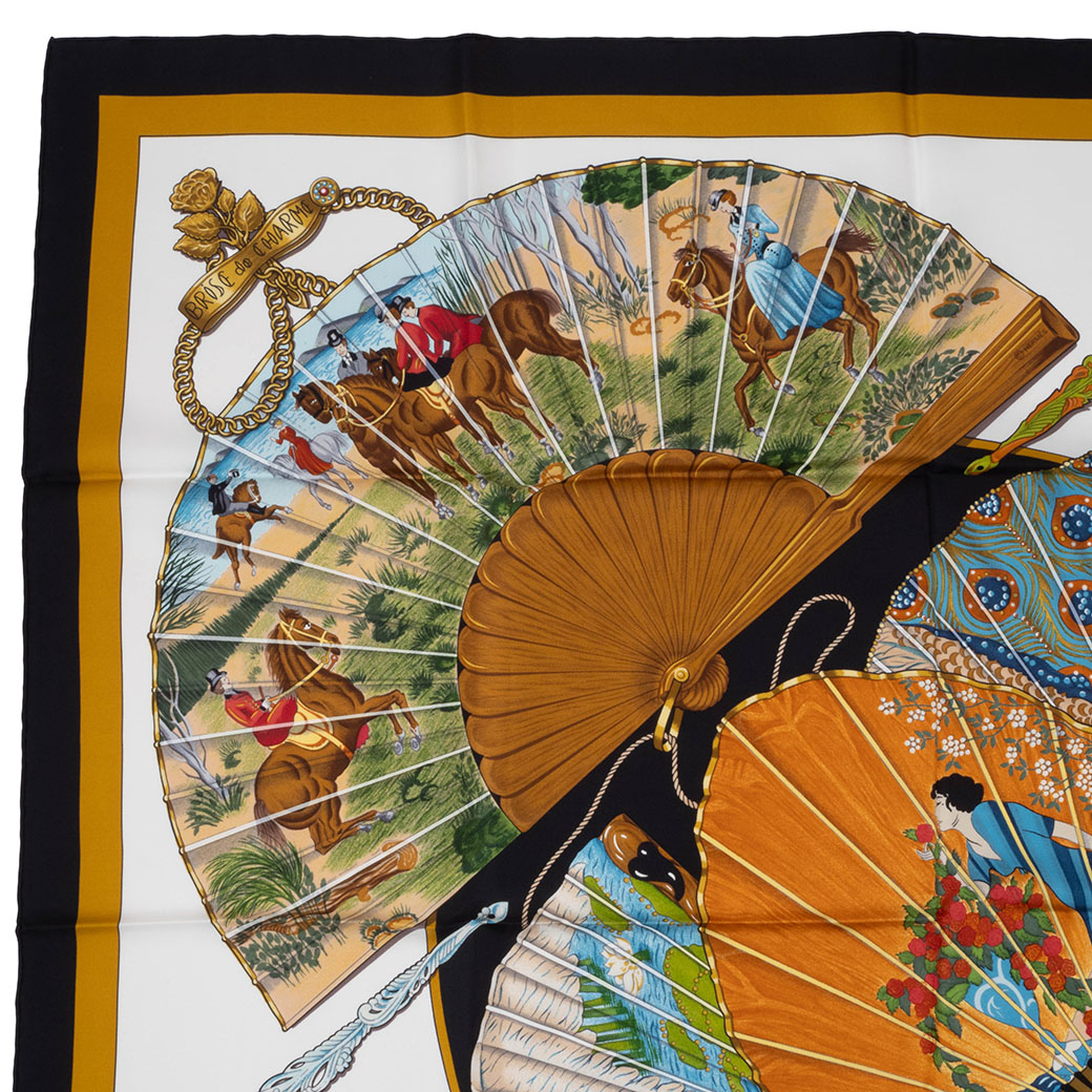 HERMES（エルメス） スカーフ カレ90 柄 中古 魅惑のそよ風 BRISE de