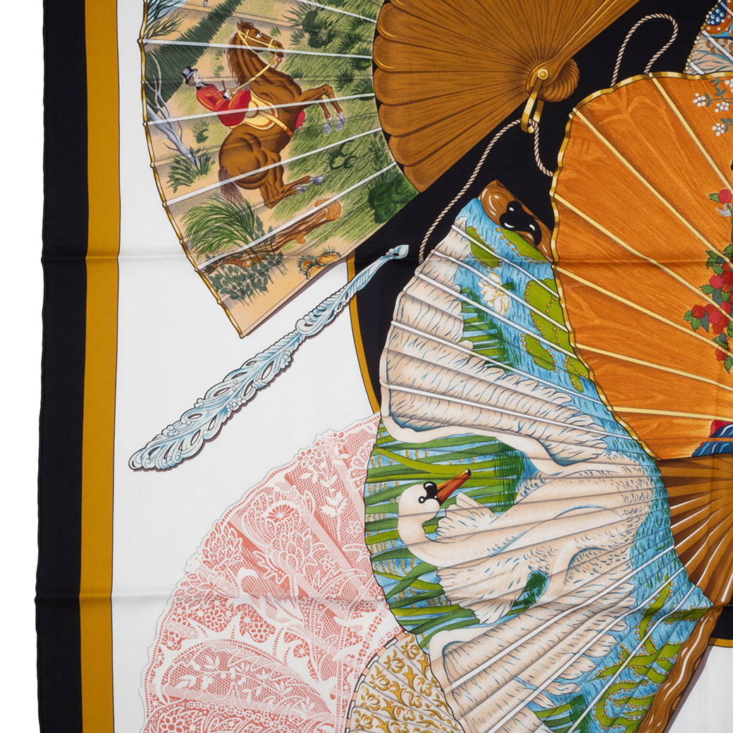 HERMES（エルメス） スカーフ カレ90 柄 中古 魅惑のそよ風 BRISE de