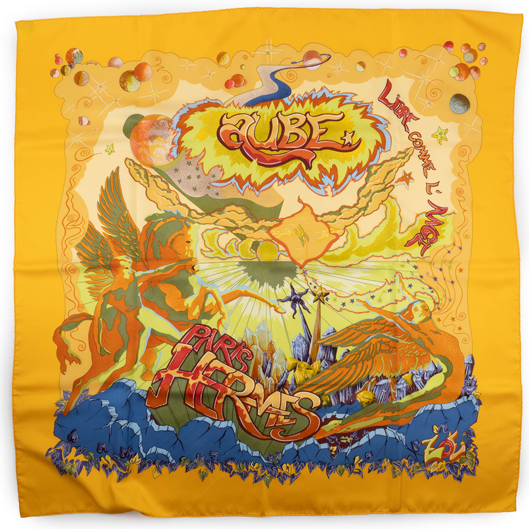 HERMES（エルメス） スカーフ カレ90 柄 中古 THE ALFEE 25周年記念