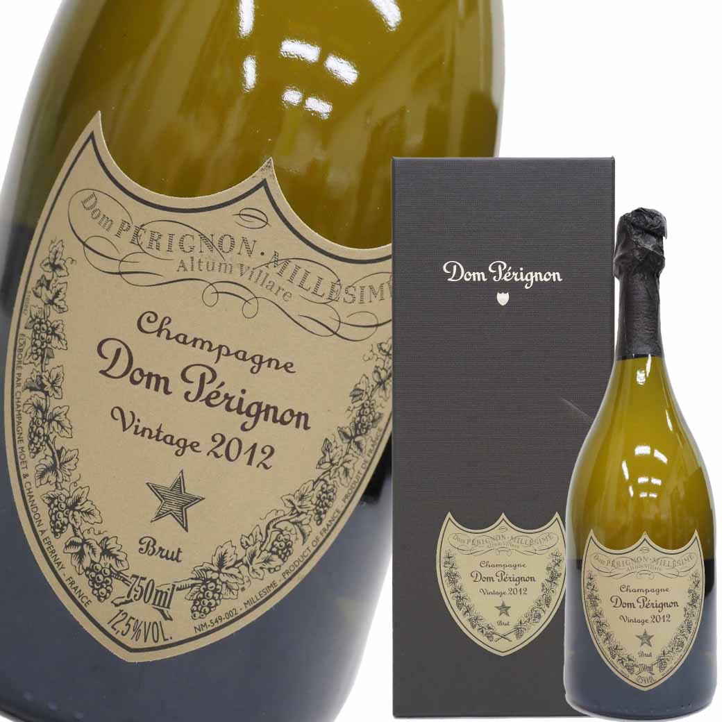 ドンペリニヨン 白 2012年 750ml シャンパン ドンペリ白 箱付き ドンペリニョン DOMPERIGNON 未開栓 中古 二次流通品｜brandshop-uprise