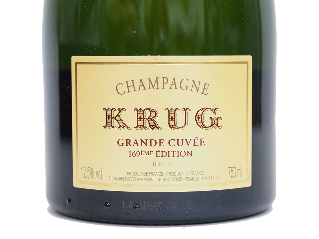 新品未使用正規品　クリュッグGRAND CUVÉE169EME EDITION 送料無料】クリュッグ・グランド・キュヴェエディション169