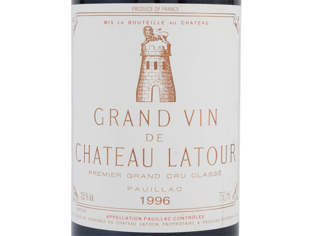 シャトー ラトゥール 1996 750ml CHATEAU LATOUR シャトーラトゥール 1996年 750ml 赤 ワイン フルボディ Chateau
