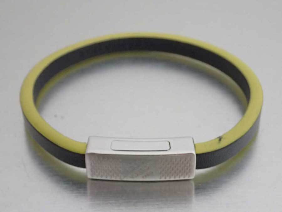 何でも揃う ルイヴィトン おすすめ ブラックｘイエローｘシルバー金具 レザー ブラスレエッジイット ダミエ ブレスレット Vuitton Louis ブレスレット Unicapa Com Br