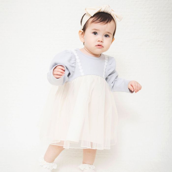 子供服 パパフ袖チュールドッキング長袖カバーオール ベビー 女の子 ベビーウェア カバーオール ロンパース :02-3139-001:BRANSHES  通販 