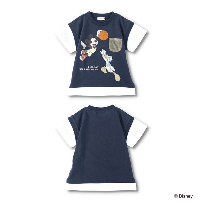 【SALE】【Disney/ディズニー】スポーツグラフィック重ね着風半袖Tシャツ 男の子 子供服 子ども服 ベビー キッズ ジュニア | branshes | 13