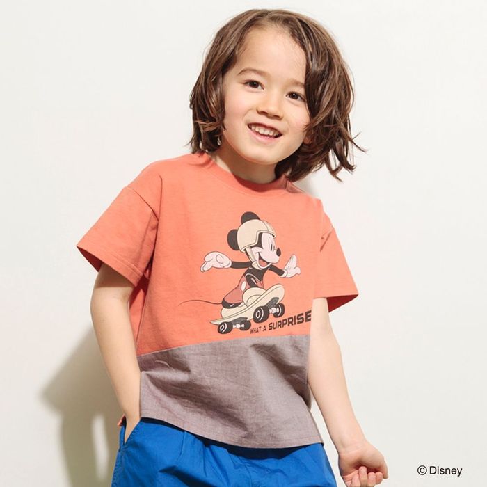 【Disney/ディズニー】スポーツグラフィック切替半袖Tシャツ 男の子 子供服 子ども服 ベビー ...