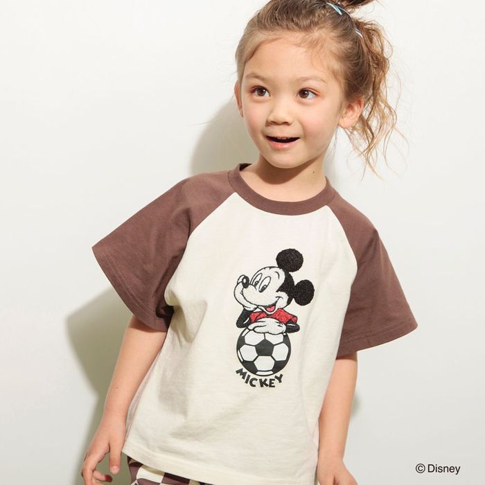 【Disney/ディズニー】サガラ刺繍ラグラン半袖Tシャツ 男の子 SS 春物 夏物 春夏物 子ども...