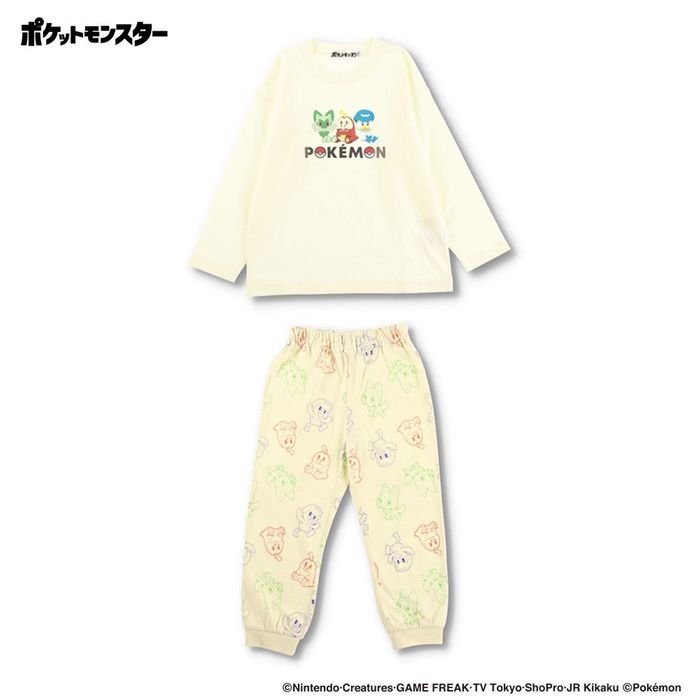 【Pokemon/ポケットモンスター（ポケモン）】 ルームウェア パジャマ 子供服 子ども服 ニャオハ ホゲータ クワッス ピカチュウ ルカリオ｜branshes｜06